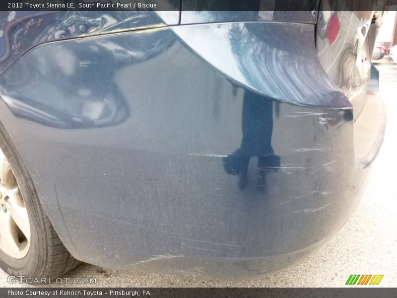 South Pacific Pearl / Bisque 2012 Toyota Sienna LE