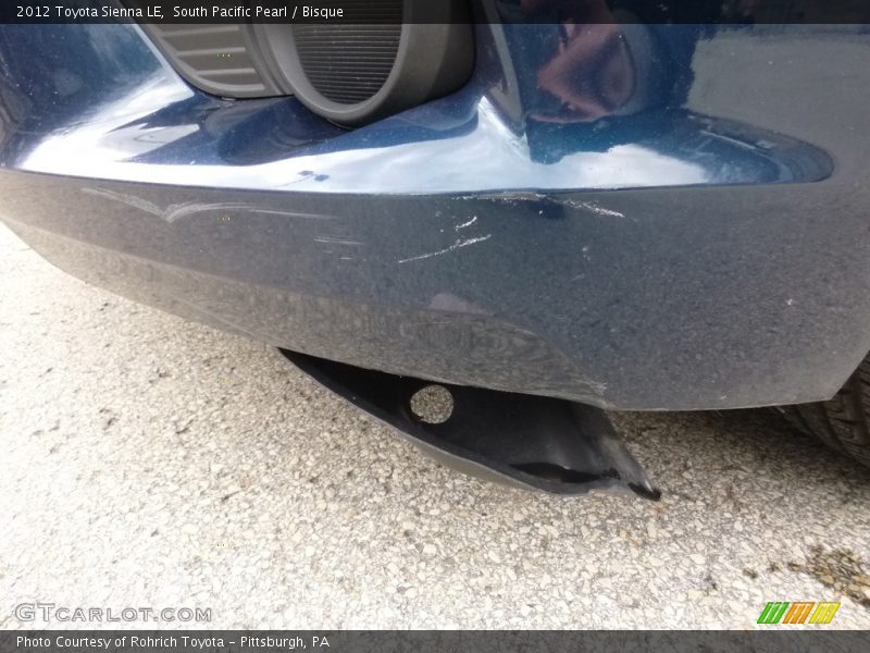 South Pacific Pearl / Bisque 2012 Toyota Sienna LE