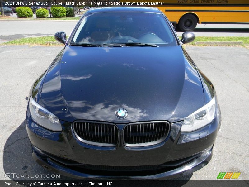 Black Sapphire Metallic / Saddle Brown Dakota Leather 2011 BMW 3 Series 335i Coupe