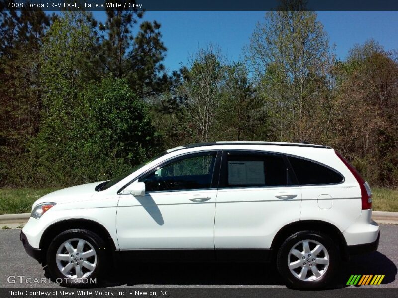 Taffeta White / Gray 2008 Honda CR-V EX-L