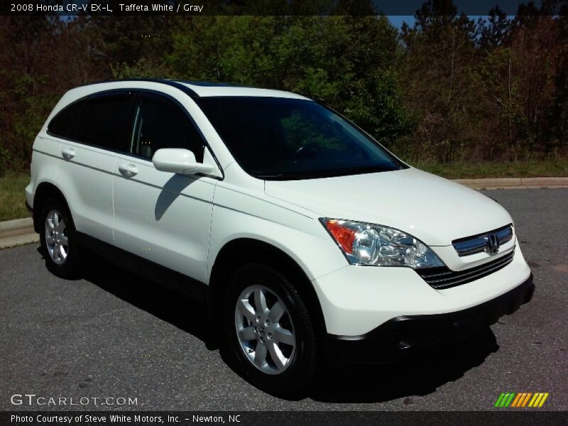 Taffeta White / Gray 2008 Honda CR-V EX-L