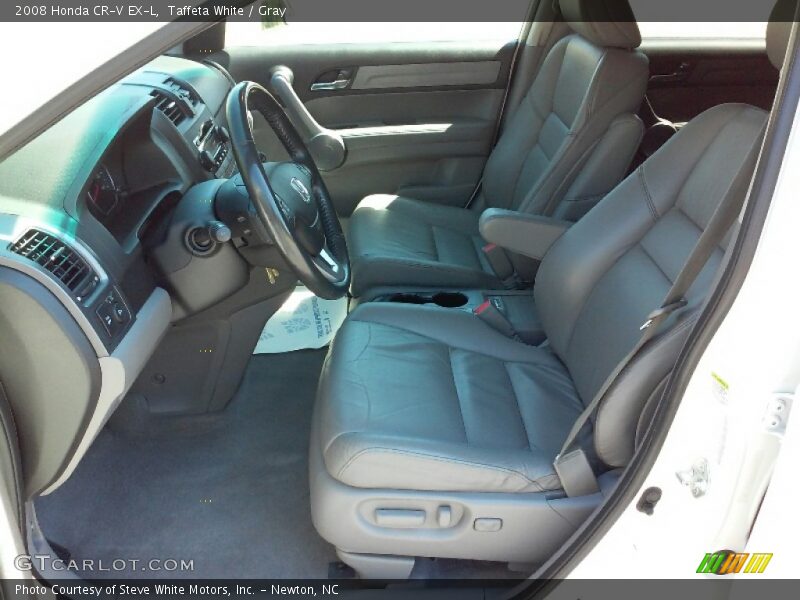 Taffeta White / Gray 2008 Honda CR-V EX-L