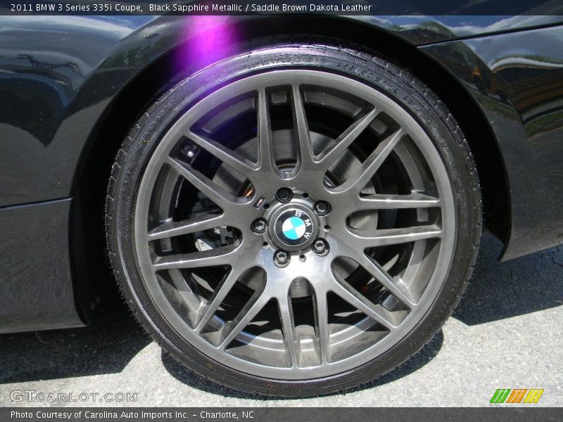 Black Sapphire Metallic / Saddle Brown Dakota Leather 2011 BMW 3 Series 335i Coupe