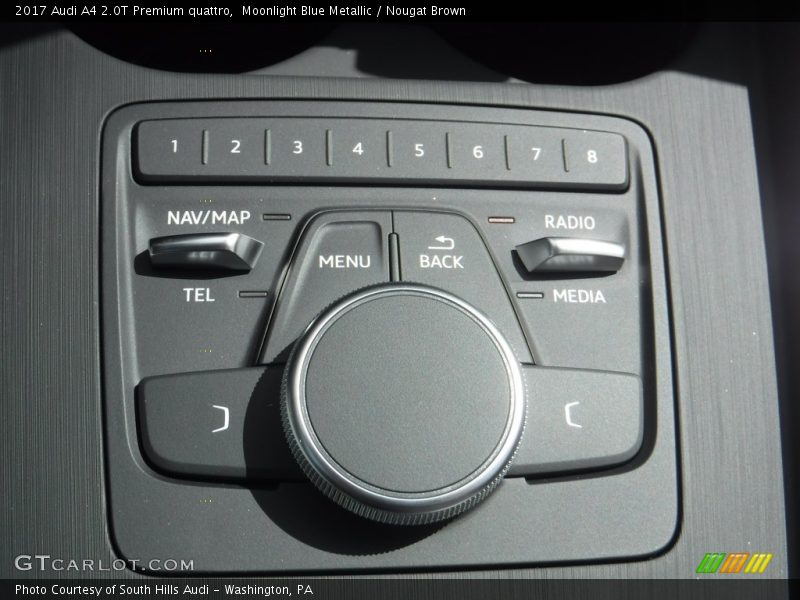 Moonlight Blue Metallic / Nougat Brown 2017 Audi A4 2.0T Premium quattro