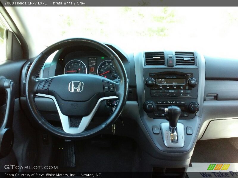 Taffeta White / Gray 2008 Honda CR-V EX-L
