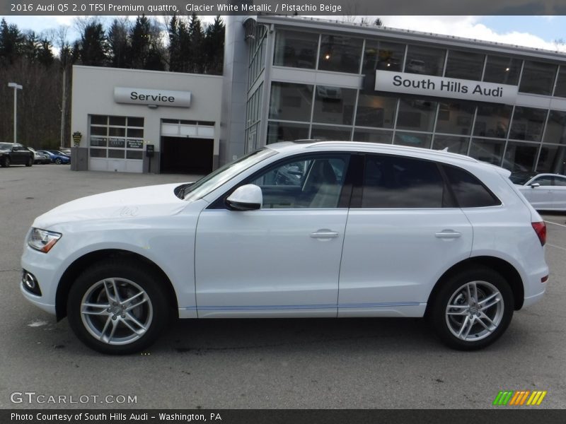 Glacier White Metallic / Pistachio Beige 2016 Audi Q5 2.0 TFSI Premium quattro