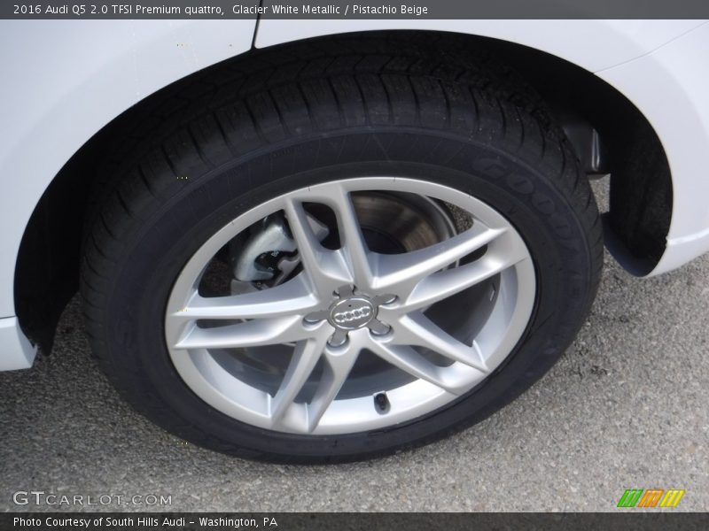Glacier White Metallic / Pistachio Beige 2016 Audi Q5 2.0 TFSI Premium quattro