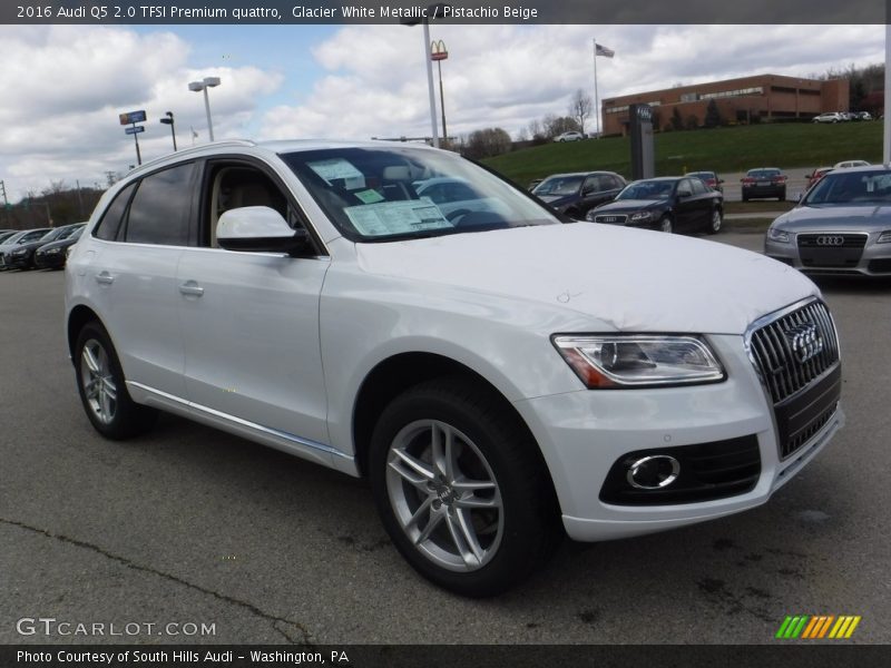 Glacier White Metallic / Pistachio Beige 2016 Audi Q5 2.0 TFSI Premium quattro