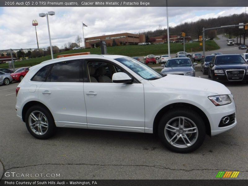 Glacier White Metallic / Pistachio Beige 2016 Audi Q5 2.0 TFSI Premium quattro