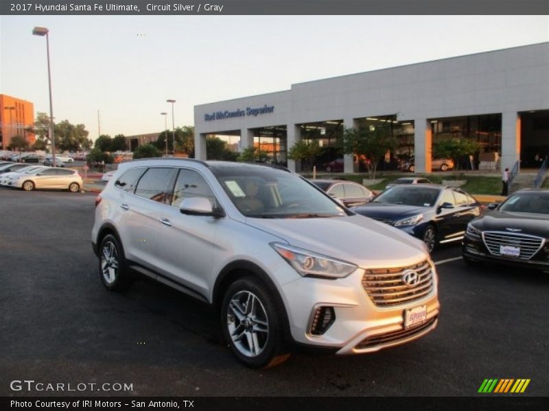 Circuit Silver / Gray 2017 Hyundai Santa Fe Ultimate