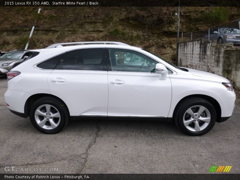 Starfire White Pearl / Black 2015 Lexus RX 350 AWD