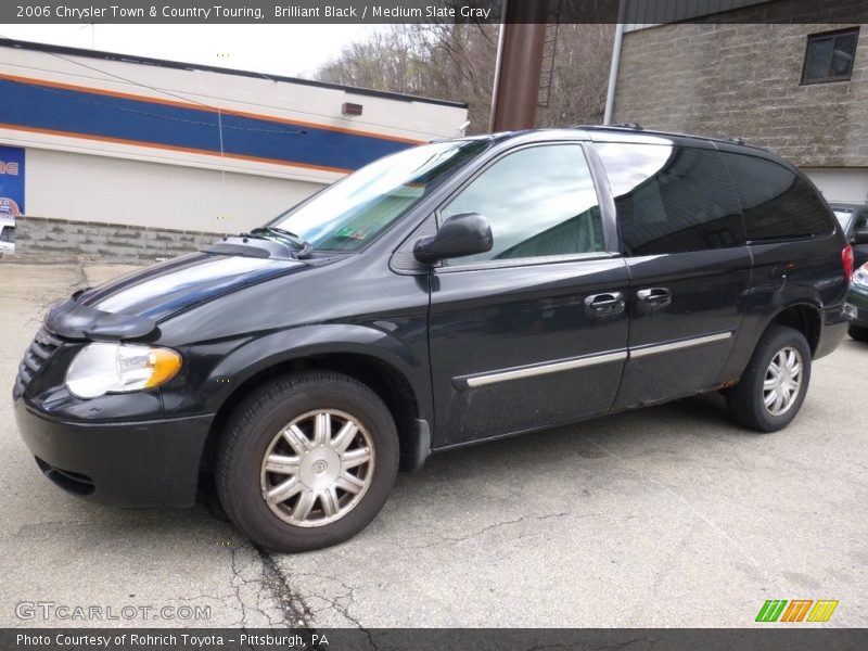 Brilliant Black / Medium Slate Gray 2006 Chrysler Town & Country Touring