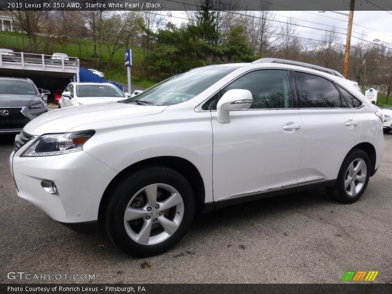 Starfire White Pearl / Black 2015 Lexus RX 350 AWD