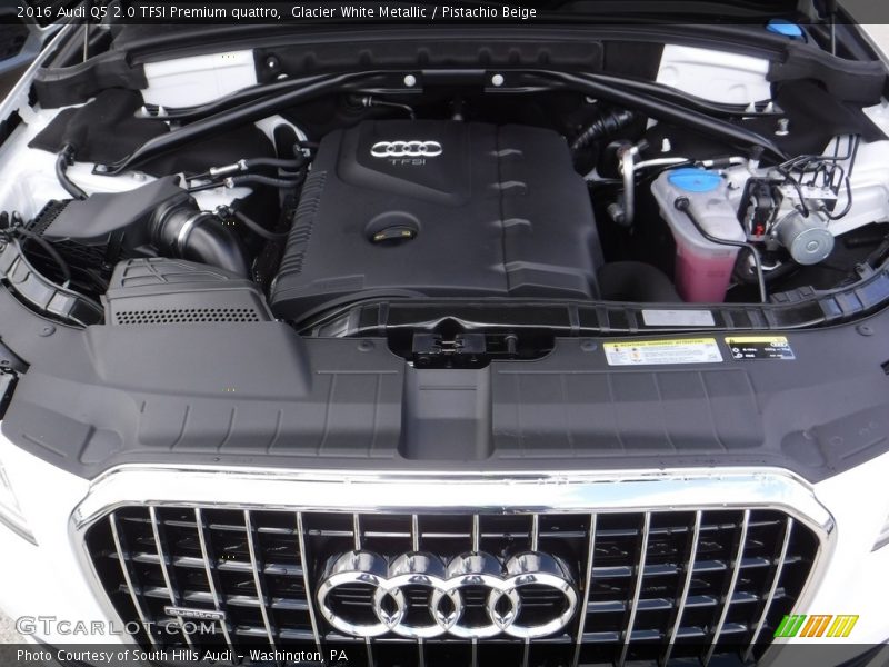 Glacier White Metallic / Pistachio Beige 2016 Audi Q5 2.0 TFSI Premium quattro