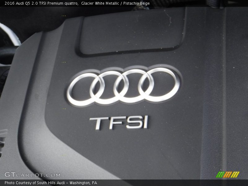 Glacier White Metallic / Pistachio Beige 2016 Audi Q5 2.0 TFSI Premium quattro
