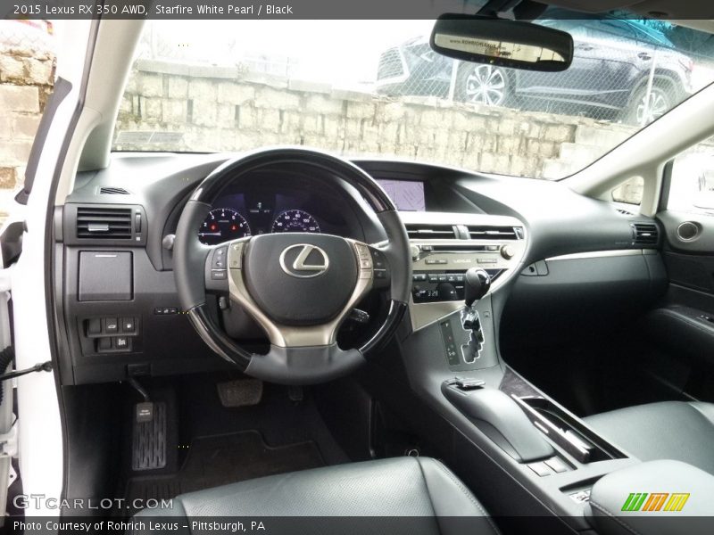 Starfire White Pearl / Black 2015 Lexus RX 350 AWD