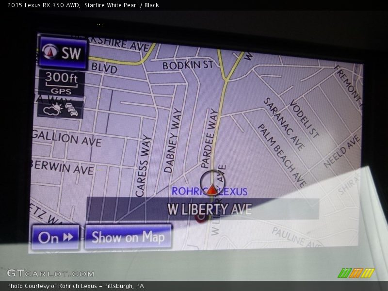 Starfire White Pearl / Black 2015 Lexus RX 350 AWD