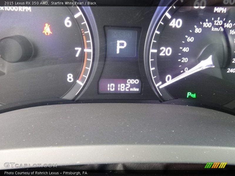 Starfire White Pearl / Black 2015 Lexus RX 350 AWD
