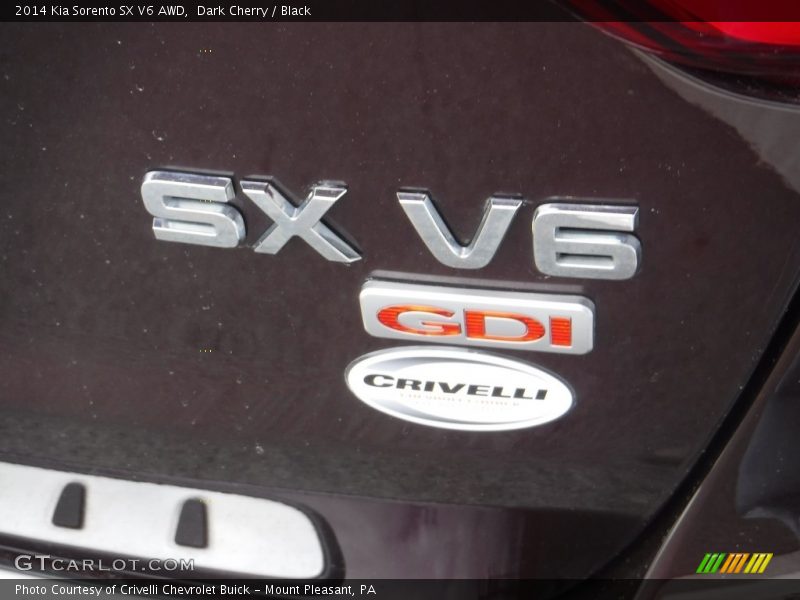 Dark Cherry / Black 2014 Kia Sorento SX V6 AWD