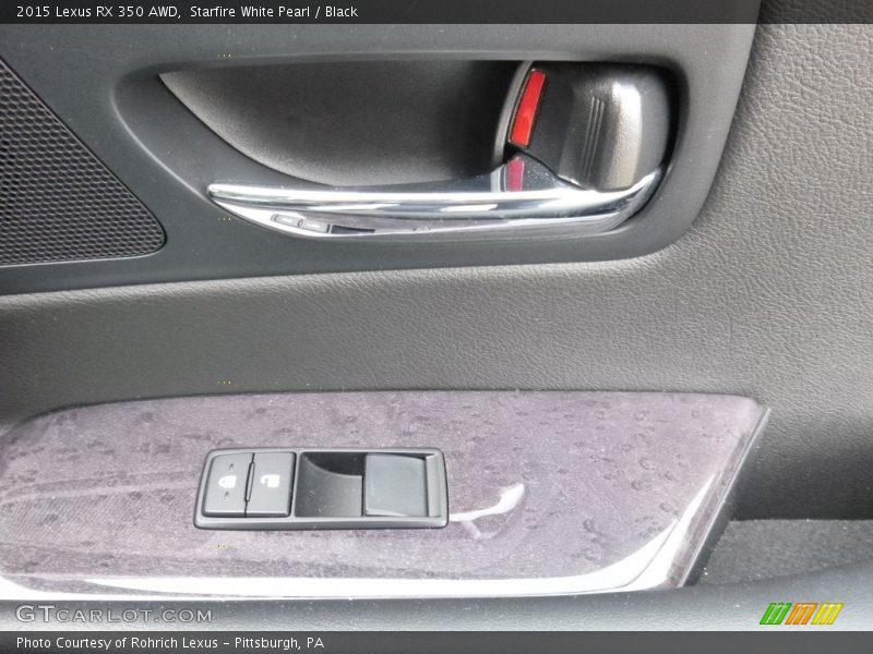 Starfire White Pearl / Black 2015 Lexus RX 350 AWD