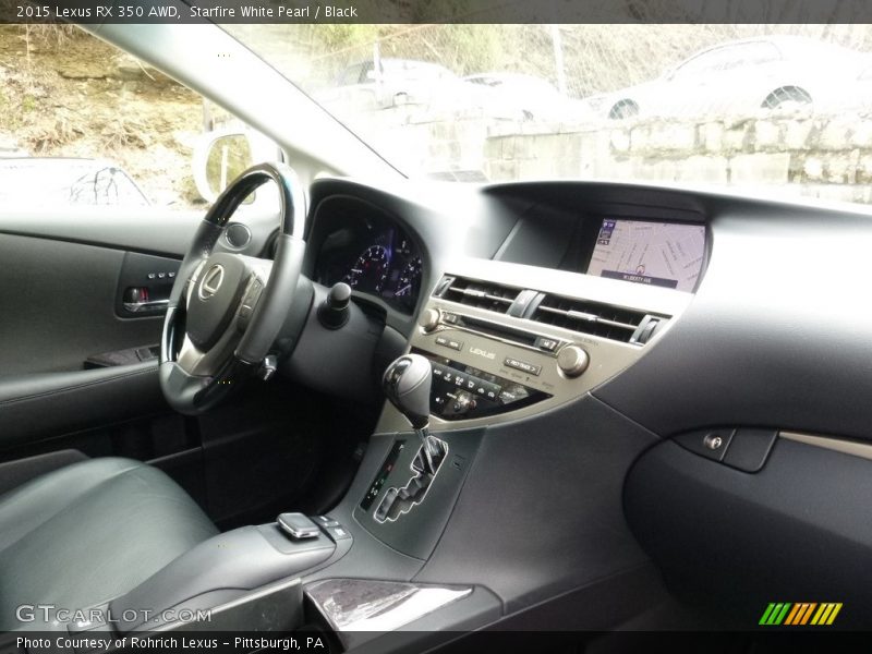 Starfire White Pearl / Black 2015 Lexus RX 350 AWD