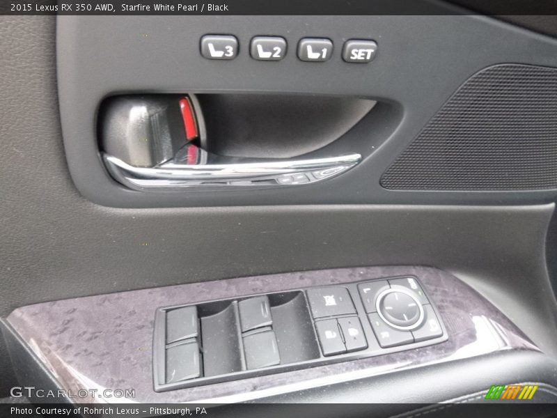 Starfire White Pearl / Black 2015 Lexus RX 350 AWD