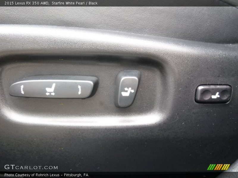 Starfire White Pearl / Black 2015 Lexus RX 350 AWD