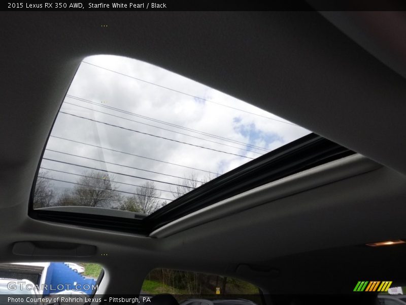 Starfire White Pearl / Black 2015 Lexus RX 350 AWD