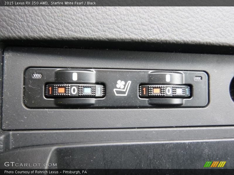 Starfire White Pearl / Black 2015 Lexus RX 350 AWD