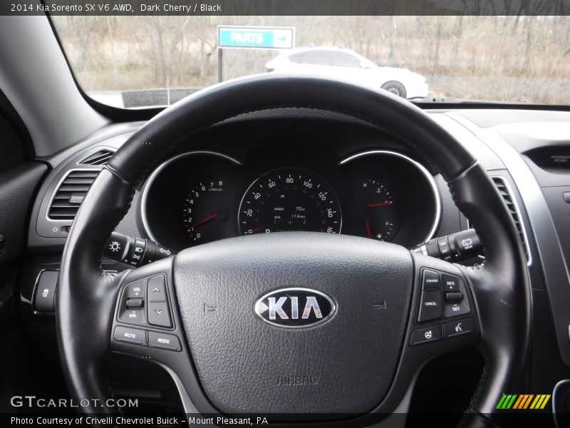 Dark Cherry / Black 2014 Kia Sorento SX V6 AWD