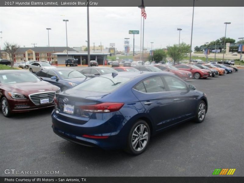 Lakeside Blue / Gray 2017 Hyundai Elantra Limited