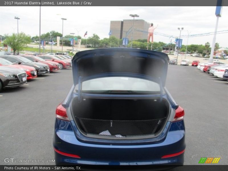 Lakeside Blue / Gray 2017 Hyundai Elantra Limited