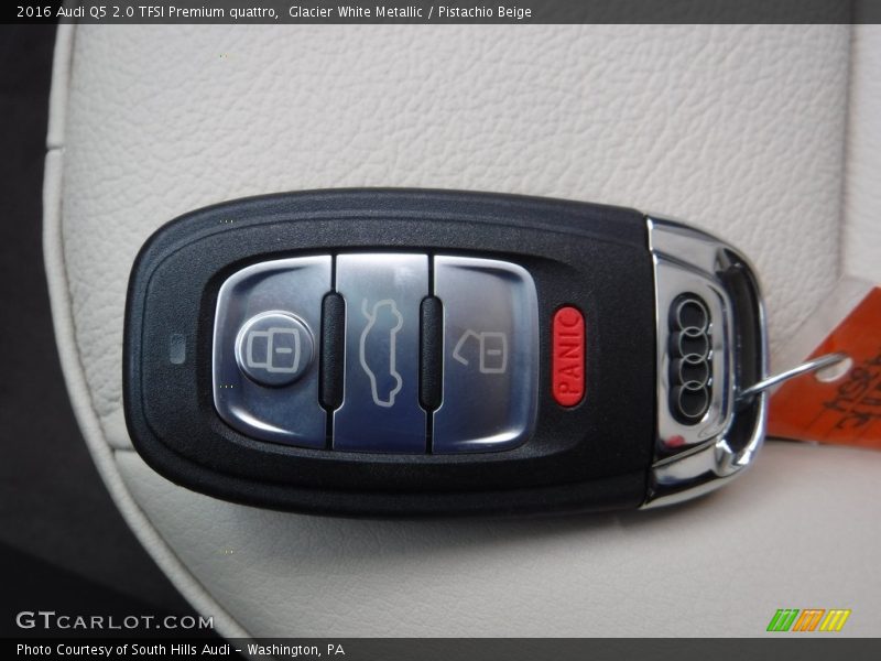 Glacier White Metallic / Pistachio Beige 2016 Audi Q5 2.0 TFSI Premium quattro