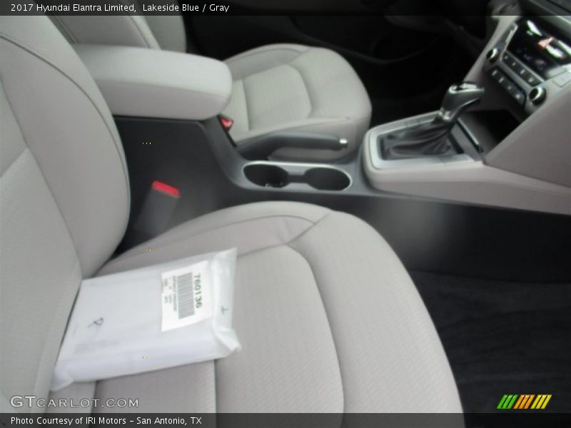 Lakeside Blue / Gray 2017 Hyundai Elantra Limited