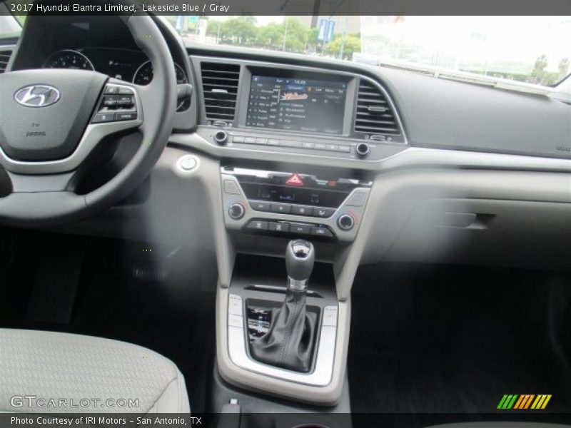 Lakeside Blue / Gray 2017 Hyundai Elantra Limited