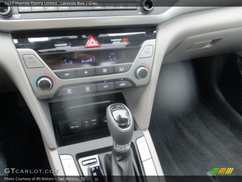 Lakeside Blue / Gray 2017 Hyundai Elantra Limited