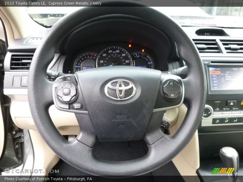 Cypress Green Metallic / Ivory 2013 Toyota Camry LE