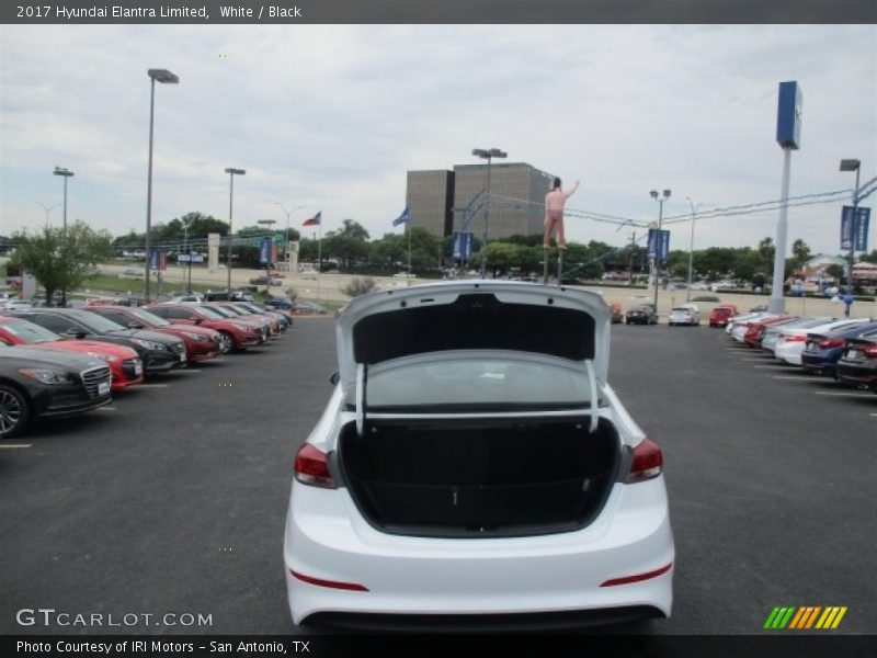 White / Black 2017 Hyundai Elantra Limited