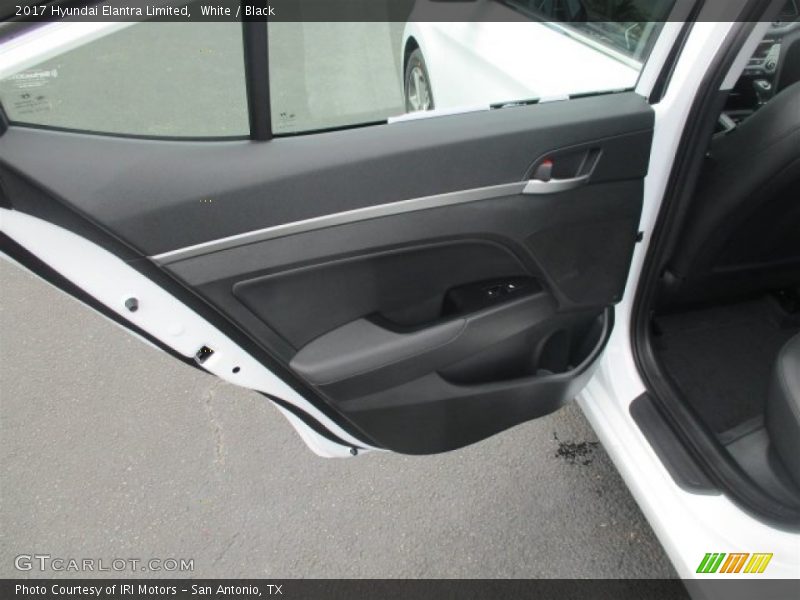 White / Black 2017 Hyundai Elantra Limited