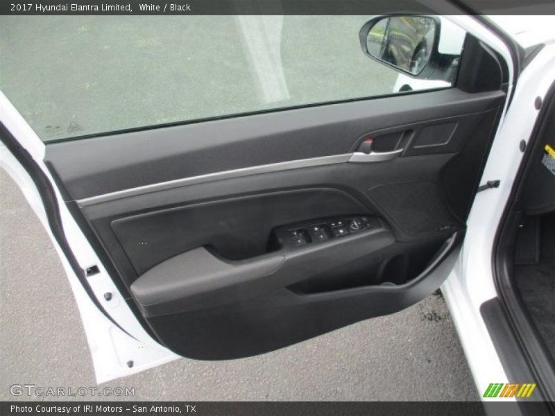 White / Black 2017 Hyundai Elantra Limited