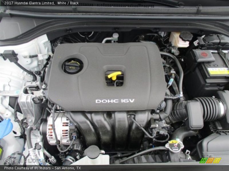 White / Black 2017 Hyundai Elantra Limited