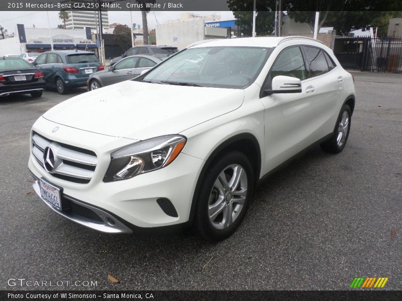 Cirrus White / Black 2015 Mercedes-Benz GLA 250 4Matic