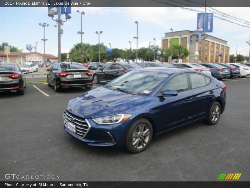 Lakeside Blue / Gray 2017 Hyundai Elantra SE