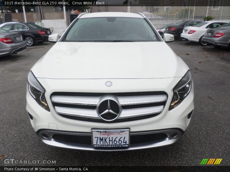 Cirrus White / Black 2015 Mercedes-Benz GLA 250 4Matic