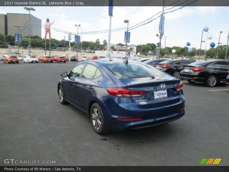 Lakeside Blue / Gray 2017 Hyundai Elantra SE