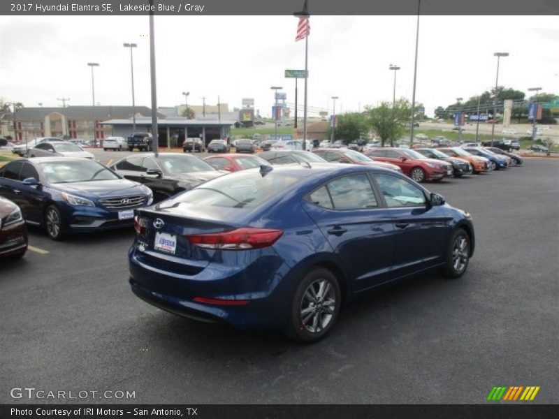 Lakeside Blue / Gray 2017 Hyundai Elantra SE