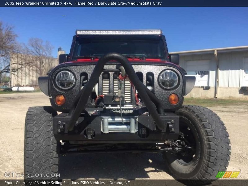 Flame Red / Dark Slate Gray/Medium Slate Gray 2009 Jeep Wrangler Unlimited X 4x4