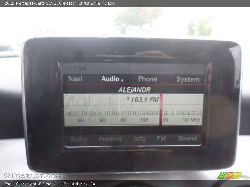 Cirrus White / Black 2015 Mercedes-Benz GLA 250 4Matic