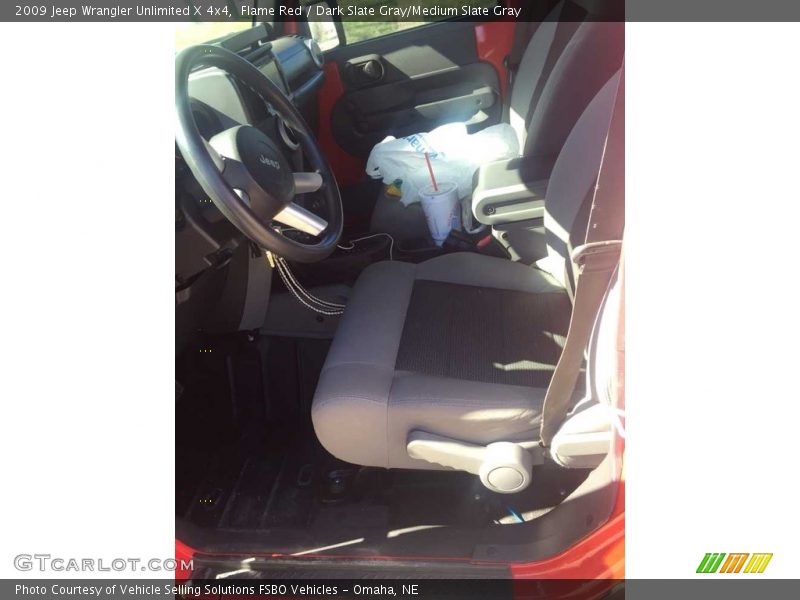 Flame Red / Dark Slate Gray/Medium Slate Gray 2009 Jeep Wrangler Unlimited X 4x4