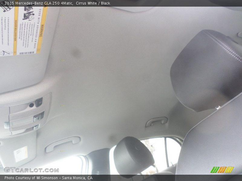 Cirrus White / Black 2015 Mercedes-Benz GLA 250 4Matic